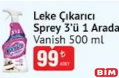 VANİSH LEKE ÇIKARICI SPREY 3’Ü 1 ARADA 500 ML